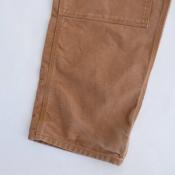 Dakota Tan Relaxed Fit Durable Thick Cotton Dungaree  Carpenter Style Pants - Picture 5 of 15